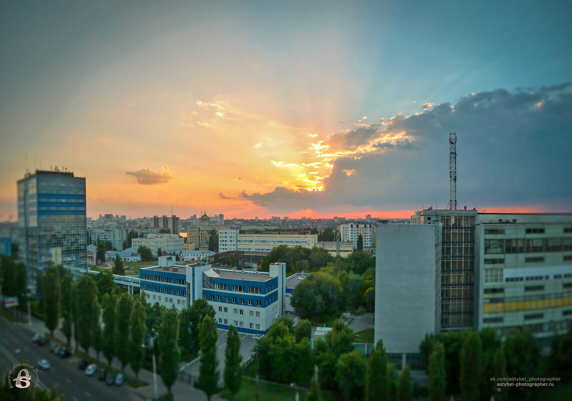 Панорама Воронежа на закате - Анастасия Белякова