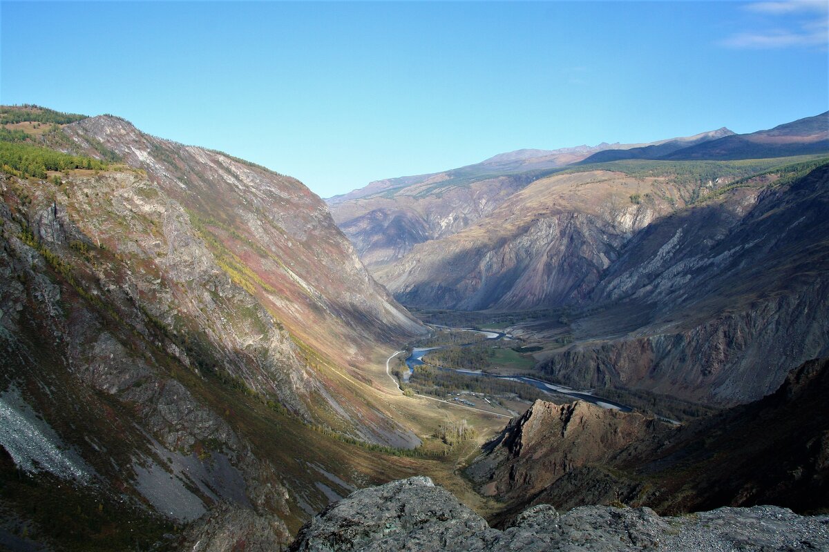 Вид с перевала на Чулышманскую долину - Елена Даньшина