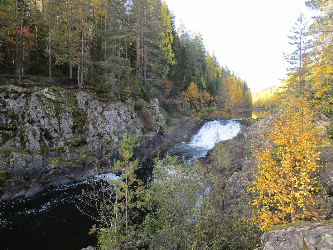 Водопад Кивач - второй по величине, после Рейнского, равнинный водопад Европы. - ЛЮДМИЛА 