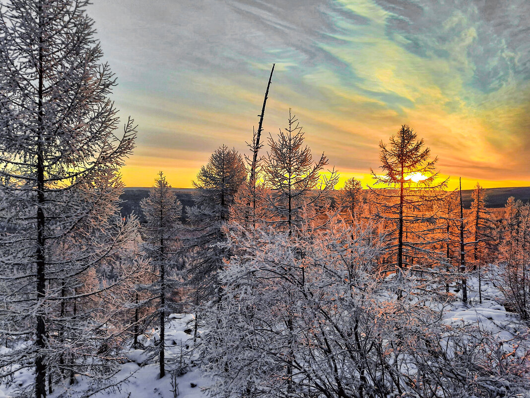 Восход в солнечной Якутии - Galina Iskandarova