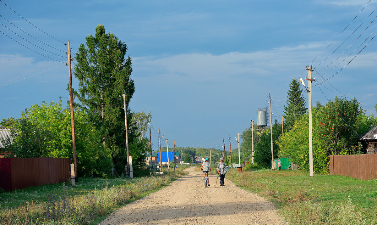 Сибирская глубинка. Улица в деревне - Дмитрий Конев