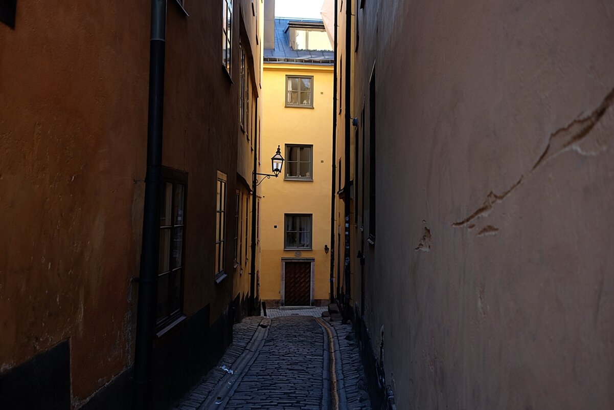 Одинокий фонарь Стокгольм Швеция - wea *
