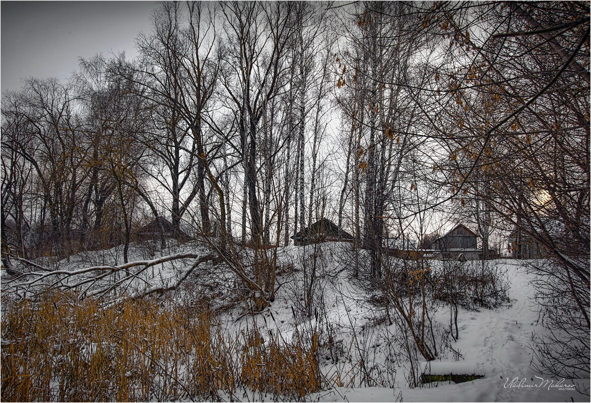 "Вечер на склоне берега в декабре"© - Владимир Макаров