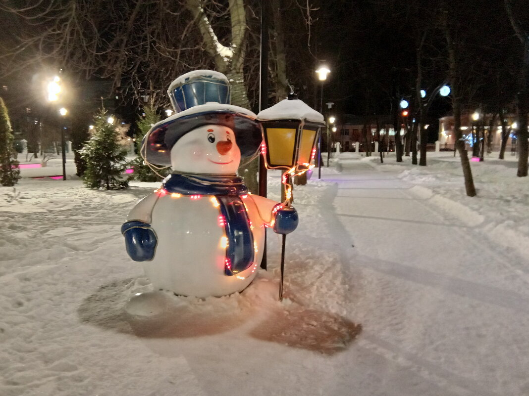 Снеговик в парке - Tarka 