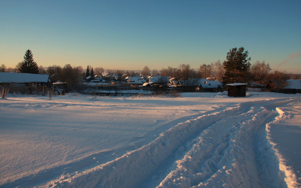 Зимний день в деревне - Нэля Лысенко