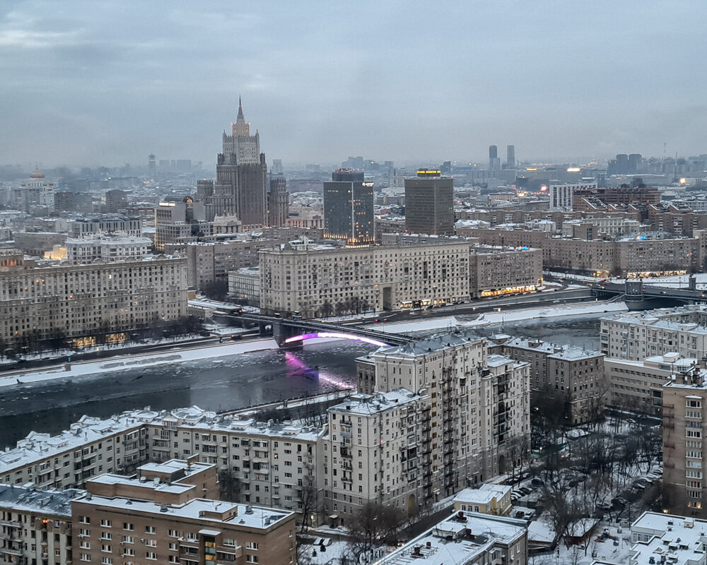 Москва. Гостиница "Украина". Вид на Москву с 29 этажа. - Надежда Лаптева