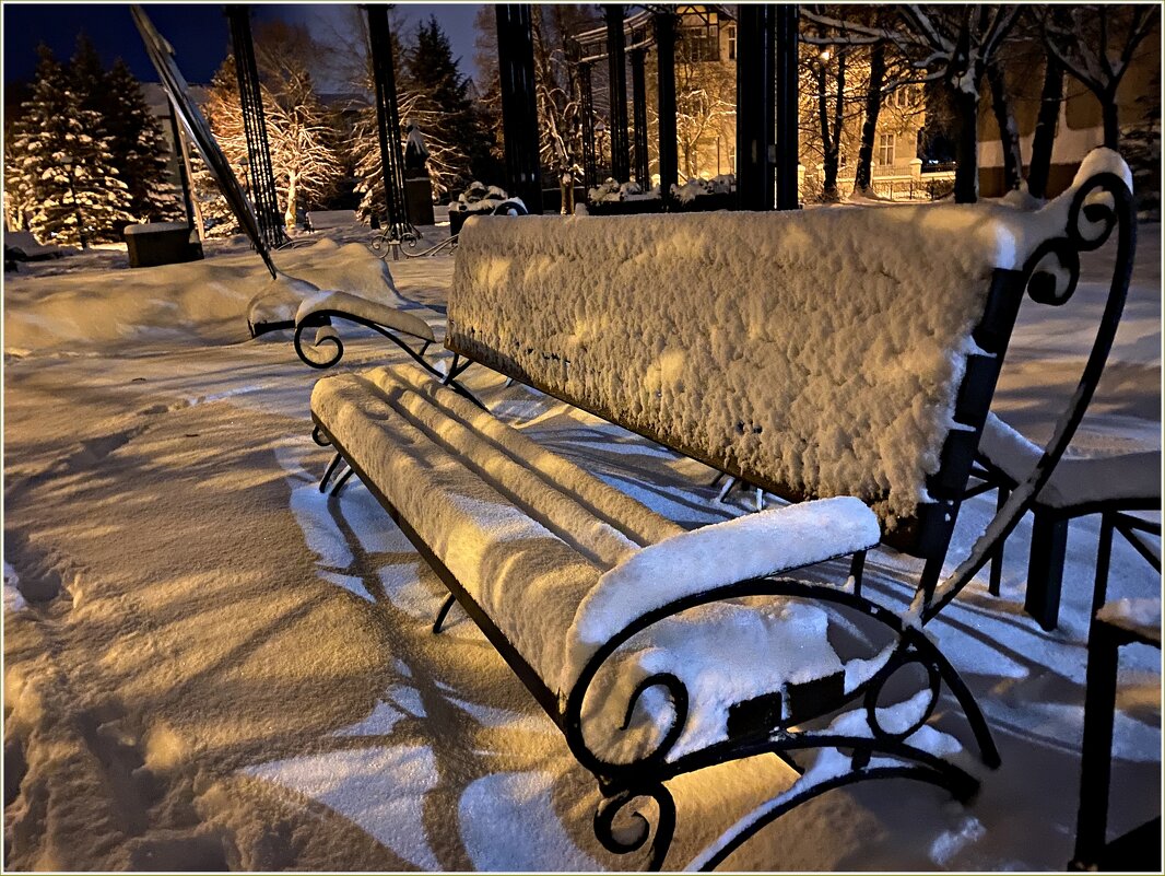 Зимнее утро в парке. - Валерия Комова
