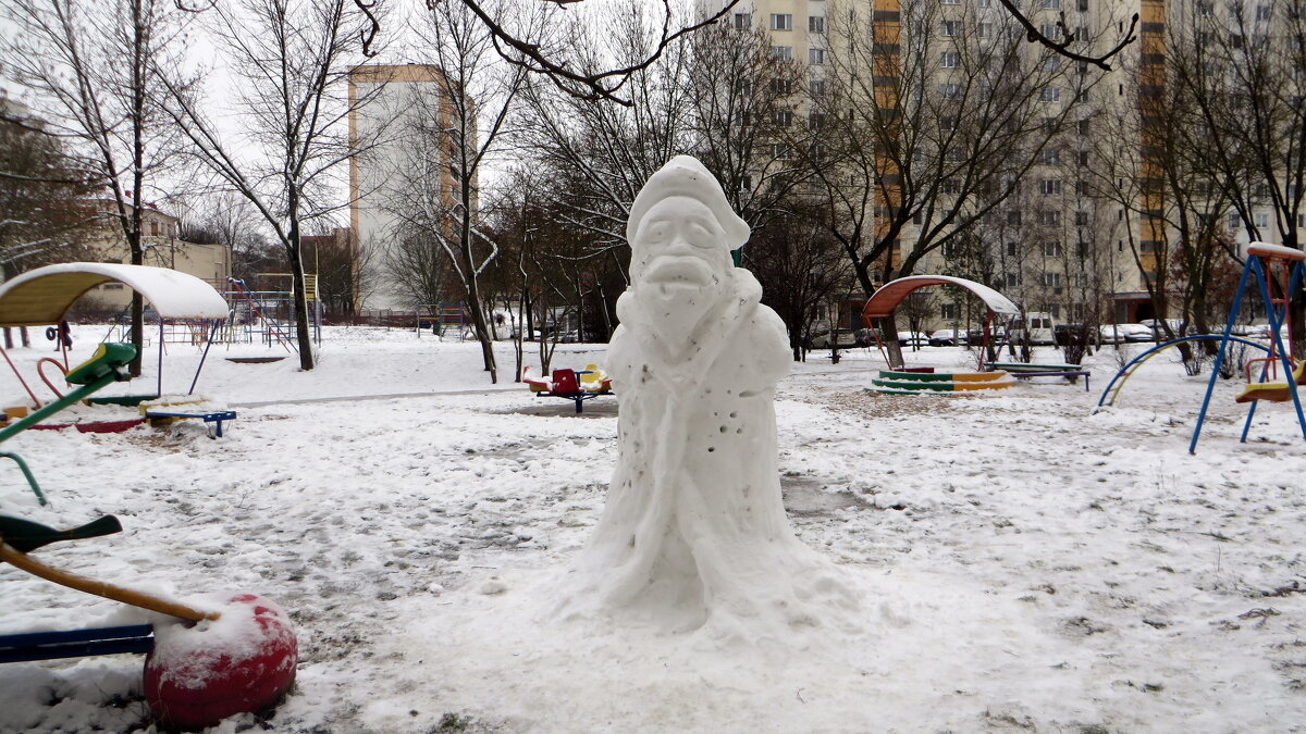снежная скульптура - Ирина Олехнович