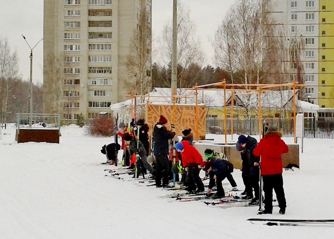урок  на лыжах - Владимир 