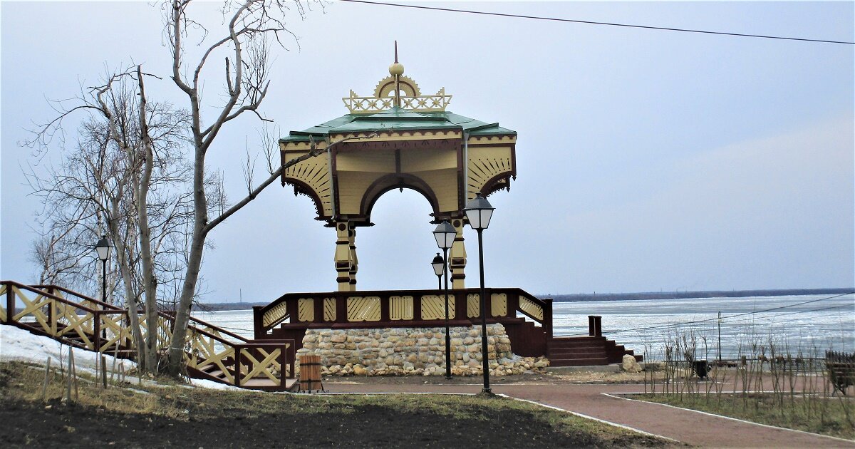 Беседка Александра Грина / Голицинская беседка. г.Архангельск - ЛЮДМИЛА 