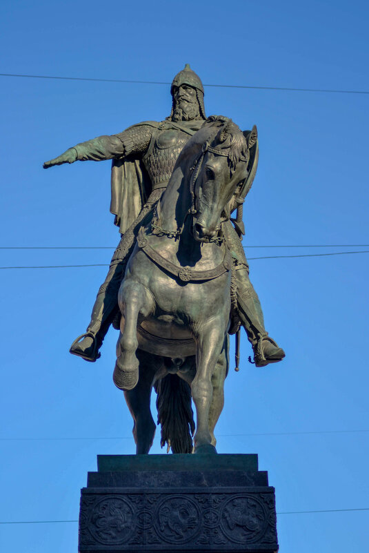 Фотография. Памятник Юрию Долгорукому. Фото 1950-х гг.