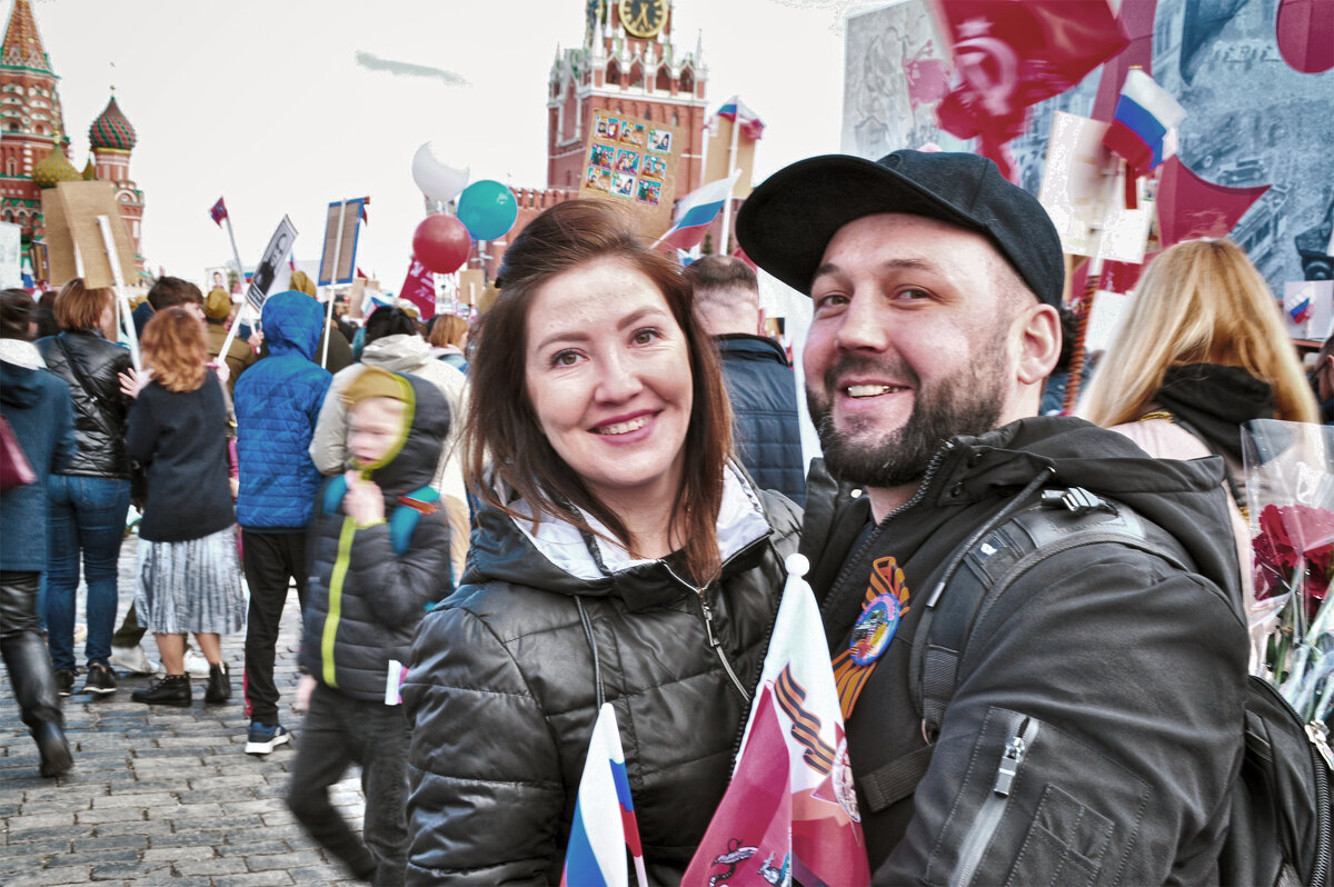 День Великой Победы!!! ,Акция "Бессмертный полк" Москва-Тверская - Юрий Яньков