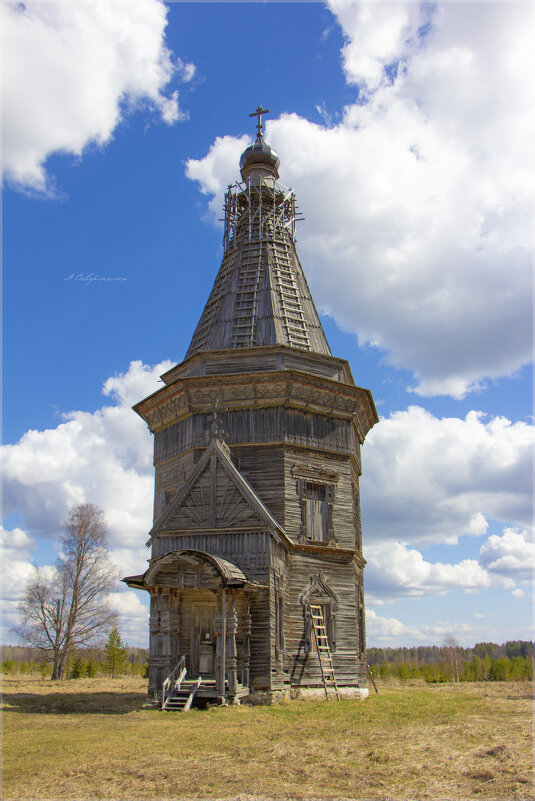 Сретенская церковь в деревне Красная Ляга. - Анастасия Северюхина