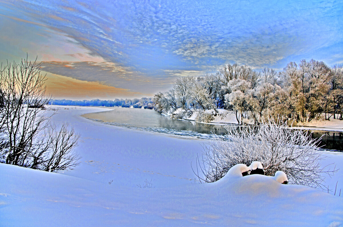 Зимний пейзаж на Десне - Евгений 
