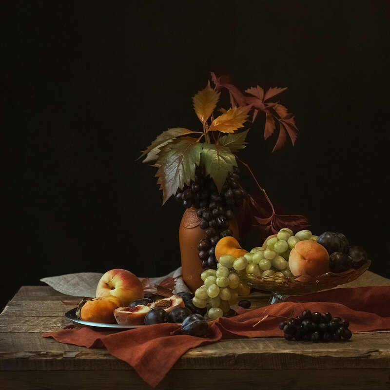 Осенний натюрморт с фруктами - Татьяна Афанасьева