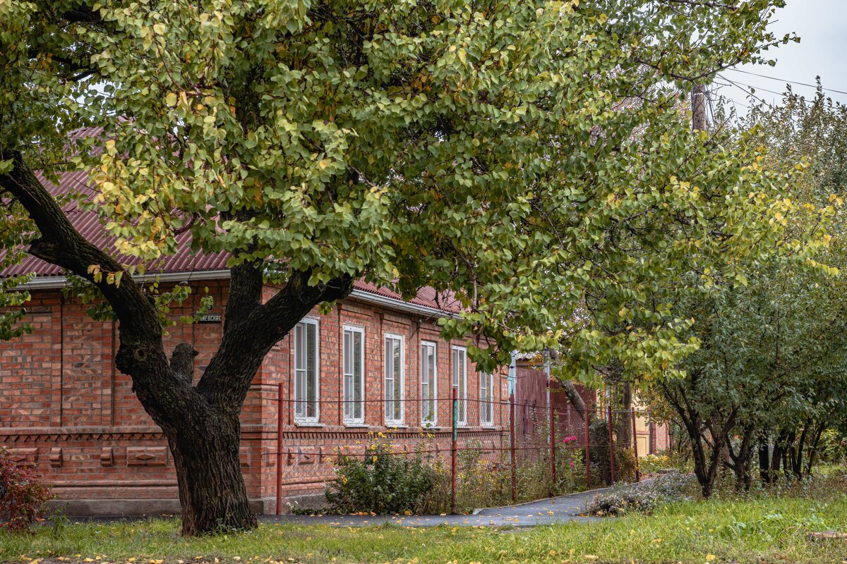 Кирпичный дом окружённый зеленью - Константин Бобинский