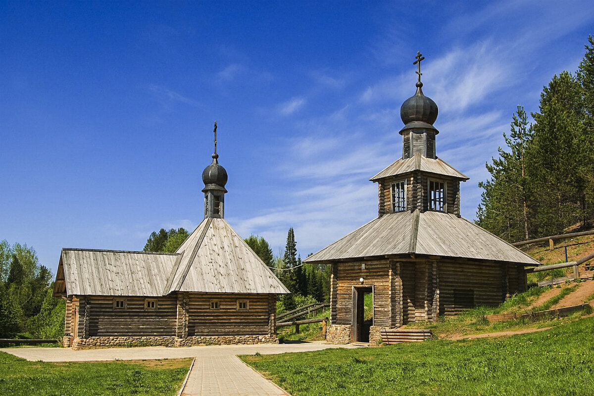 Деревянная церковь в Великорецком. - Александр Семенов