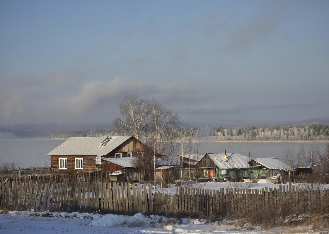 Морозный день в сельской местности - Сергей Шаврин
