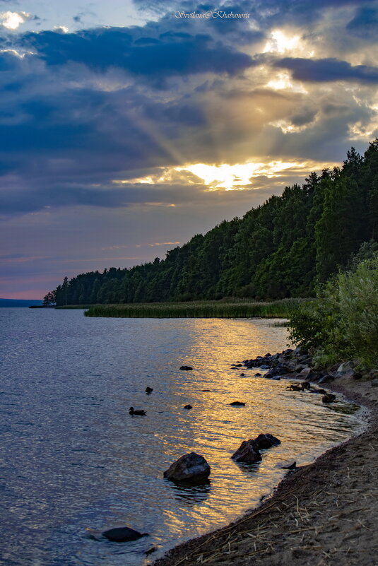 Закат на озере Суходольское - Светлана Казаченко