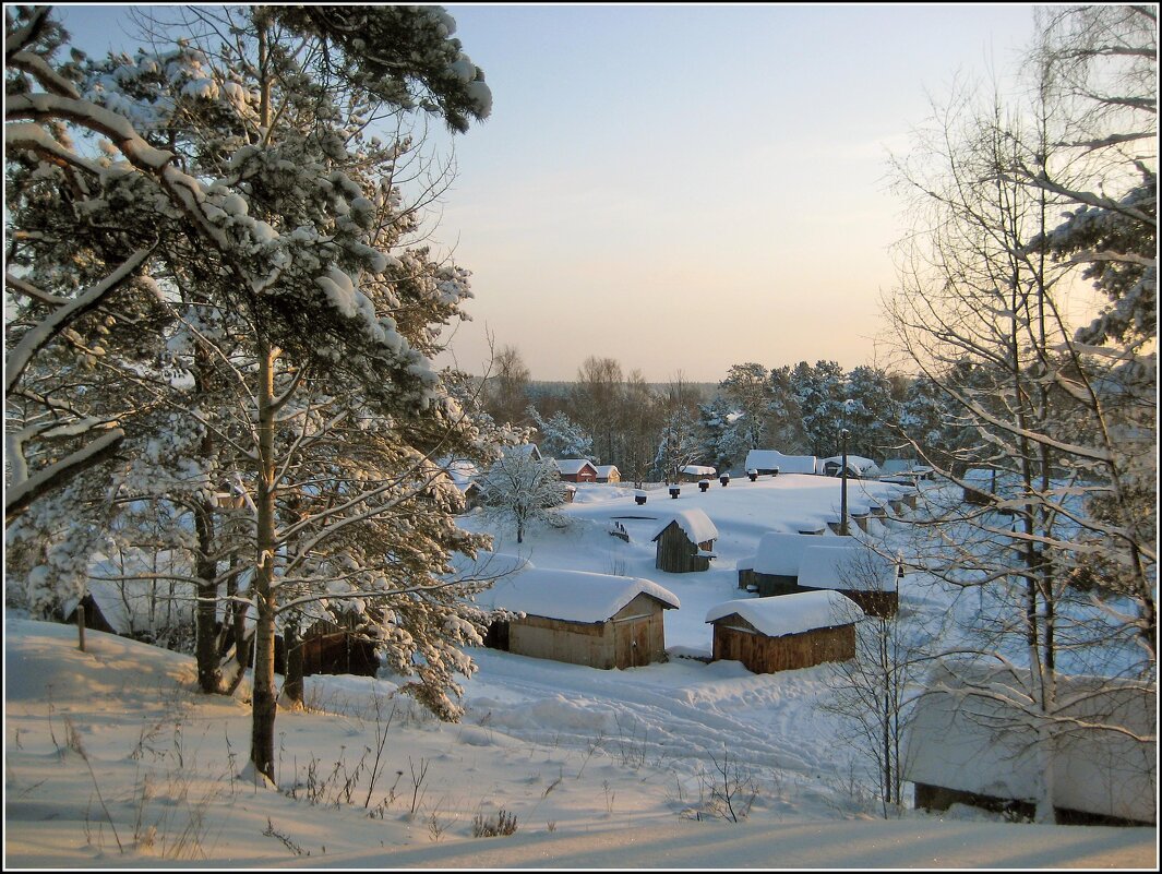 Зимний пейзаж - Любовь Зинченко 