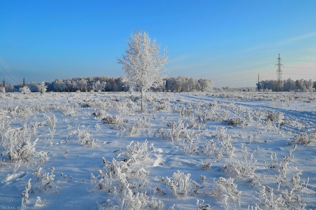 Пейзаж морозный - Mikhail Irtyshskiy