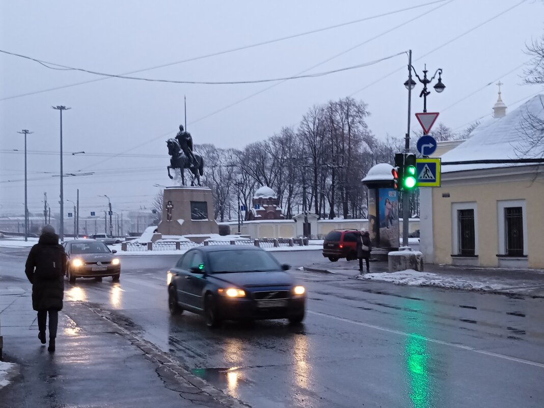 Вид на площадь Александра Невского в Санкт-Петербурге. - Светлана Калмыкова