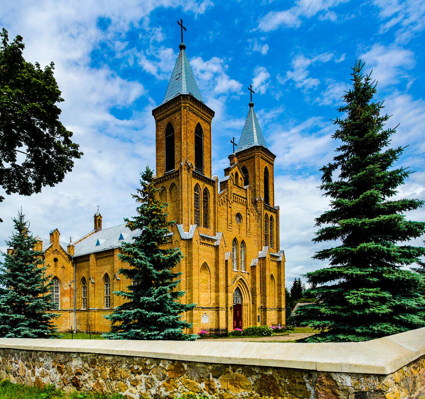 Католический храм в деревне Трабы, Гродненская область, Беларусь. - Nonna 