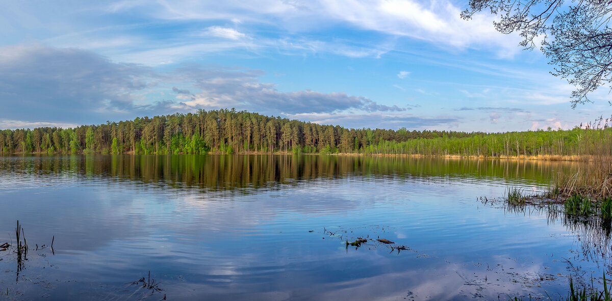 Утро на озере Инышко (панорама). - Алексей Трухин