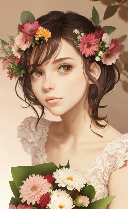 Девочка с цветами - Алевтина 