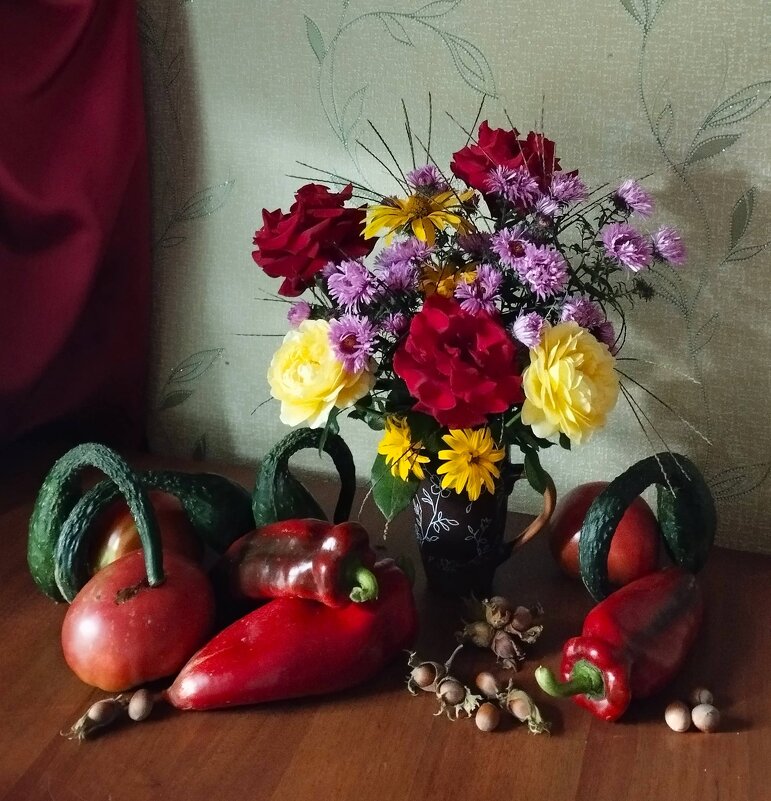 с перцами и розами - Alisa Koteva 