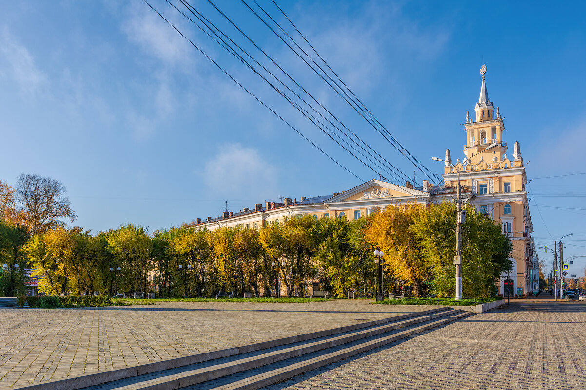 Площадь Ленина, г.Комсомольск-на-Амуре. - Виктор Иванович Чернюк