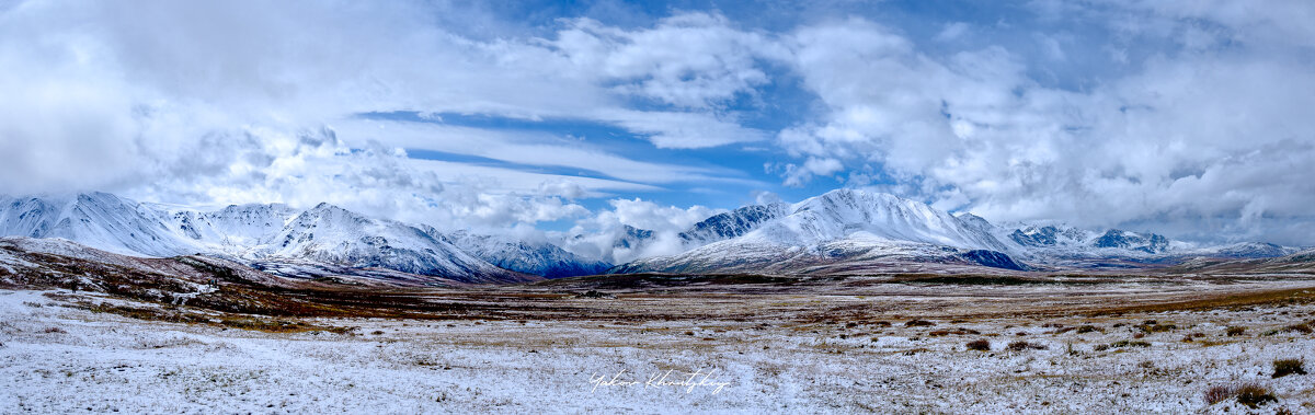 Панорама Долины в Снегу - Яков Хруцкий