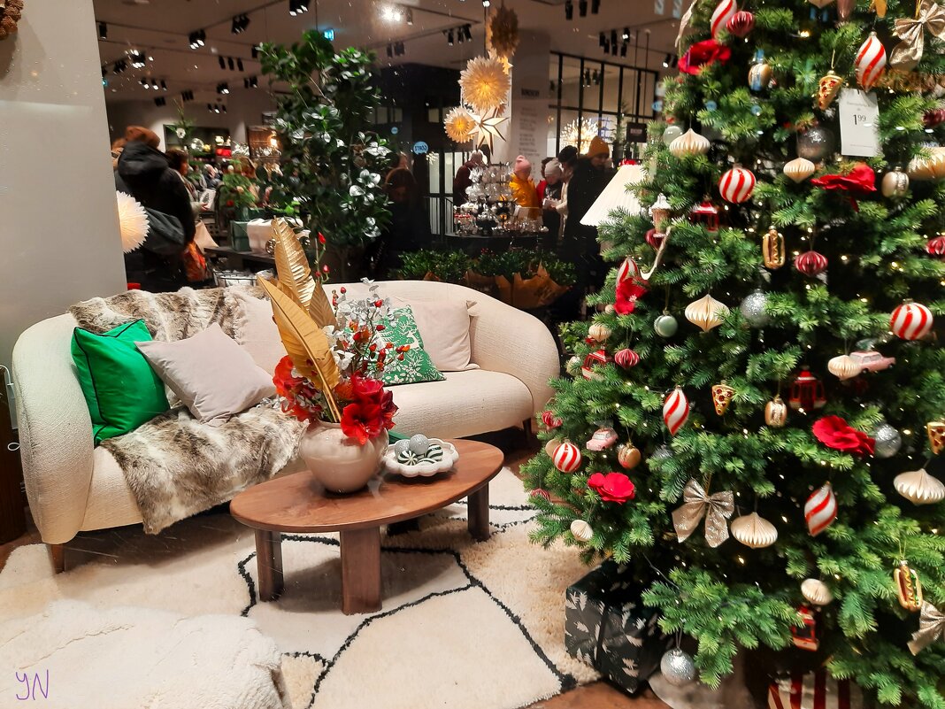 Рождественский базар в Гамбурге, Декор в магазине - Nina Yudicheva
