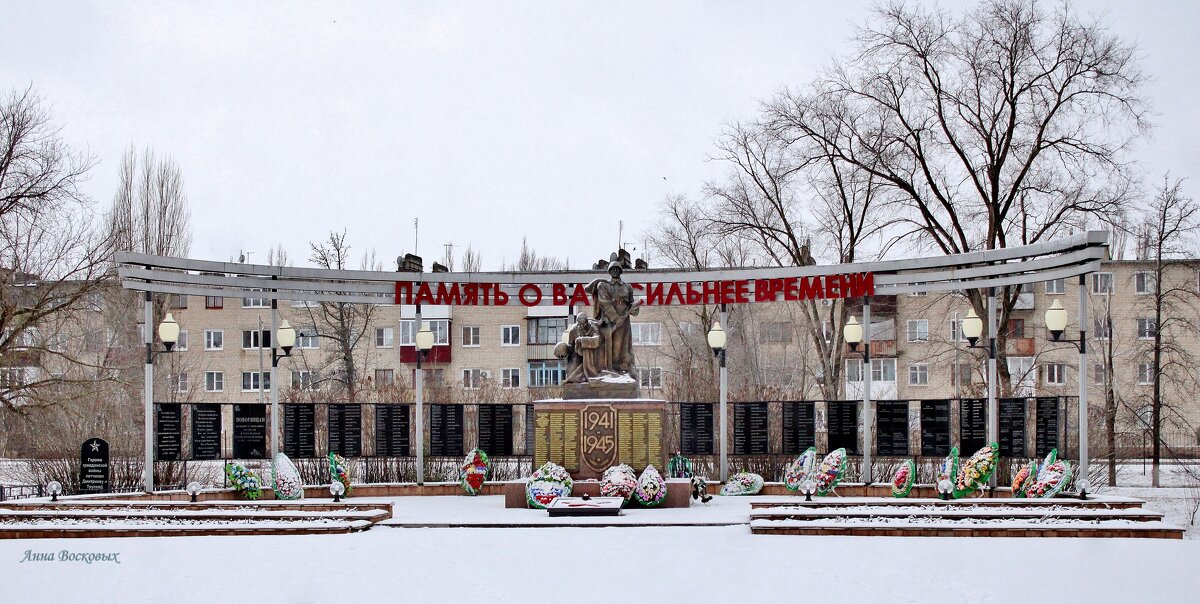 В зимнем парке Победы. - Восковых Анна Васильевна 