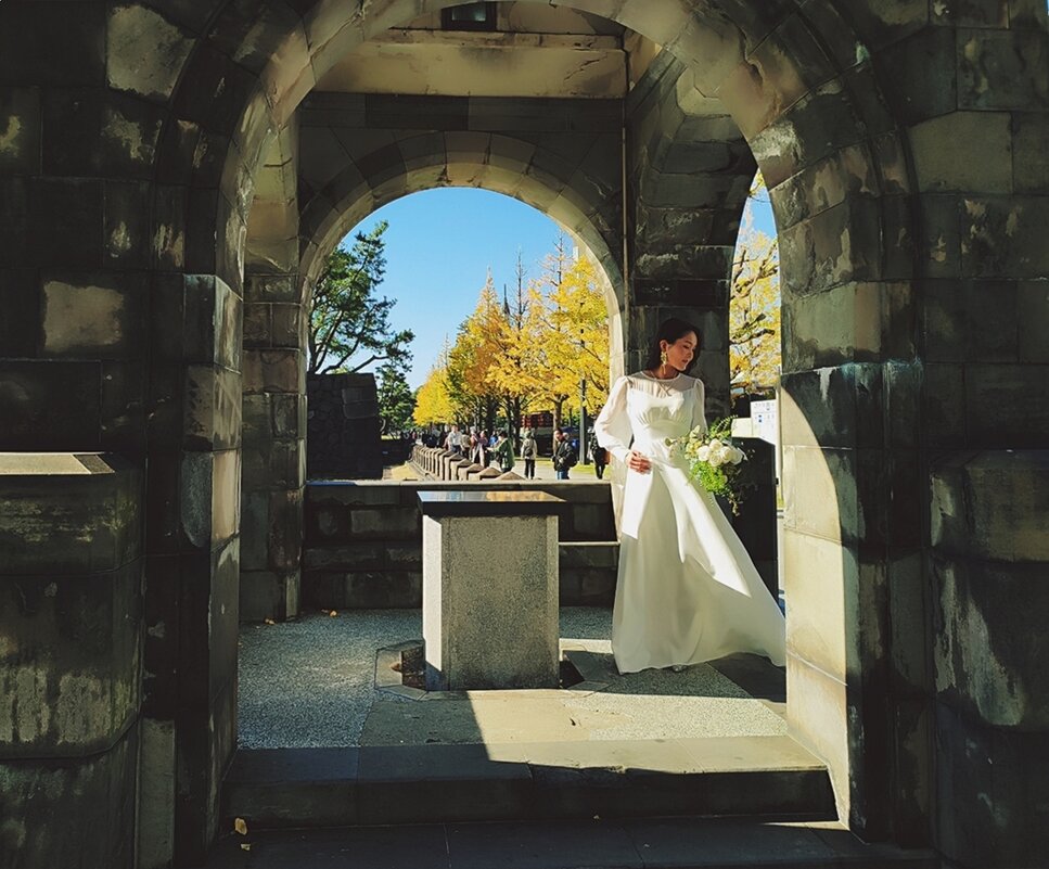 Осенний образ невесты  Токио Япония - wea *