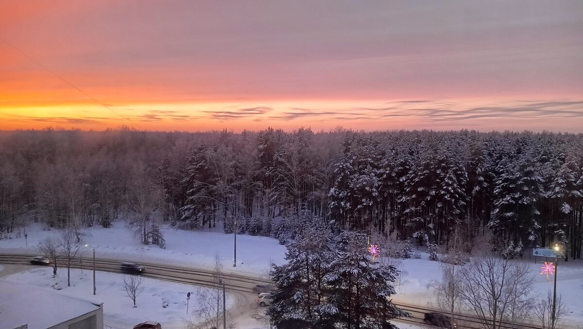зимний закат - Владимир 