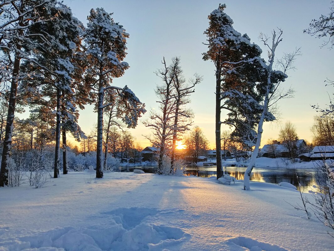 Зимний пейзаж - ольга хакимова