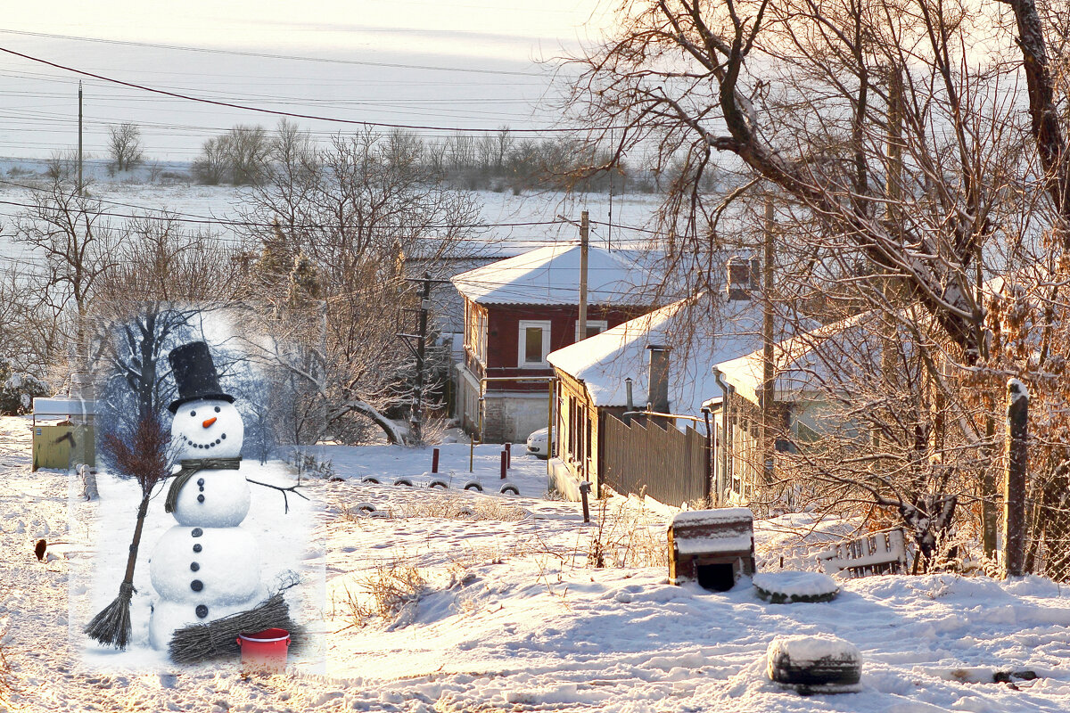 Снеговик на улице - Юрий Гайворонский