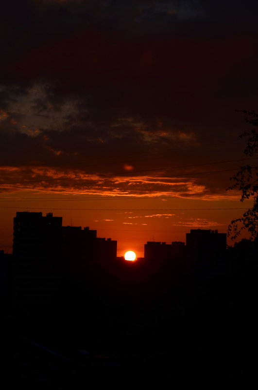 Закат в городе - ирина 