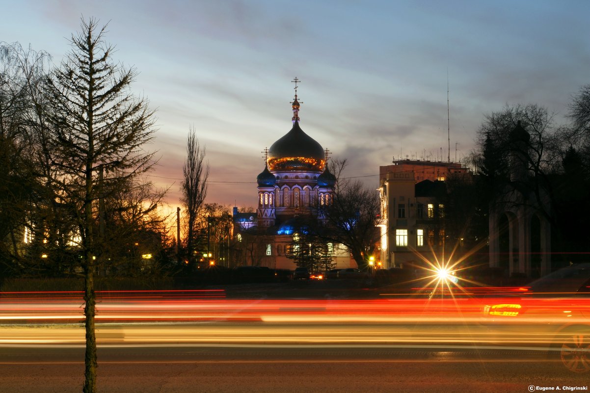 Успенский собор Омск зима