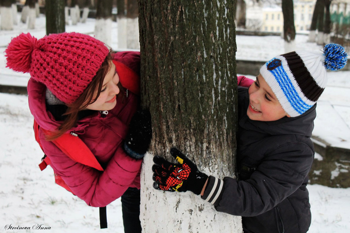 Зима и младшие братья-сестры - это весело! - Anna Stroinova