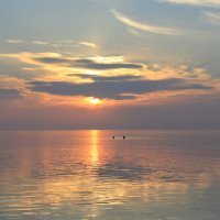 закат на озере Ханка :: Женя Фалькова