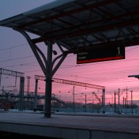 Закат на вокзале в Казани... (в день отъезда) :: Елена Primavera
