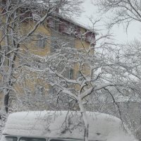 Весна в Санкт-Петербурге, Снегогараж :: Елена Скорнякова 