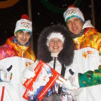 Я была на эстафете Олимпийского огня у нас в Воронеже!!! :: Дарья Казбанова