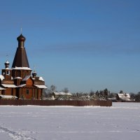 деревянная церковь :: Мария Алленова 