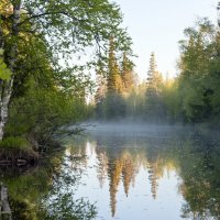 утро северной реки :: Александр 