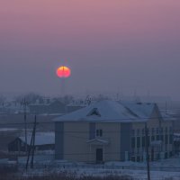 Икринка Солнца. Вечер. Ветер. -30°С. :: Вадим Лячиков