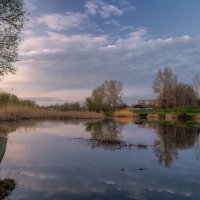 Весенний вечер на озере :: Андрей Васильев