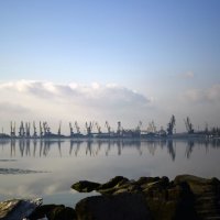 Бердянский залив, Азовское море, штиль :: Дмитрий Линник